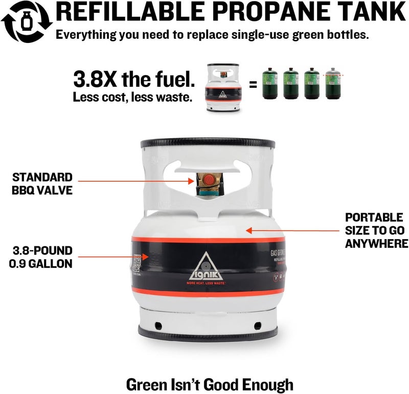Ignik Refillable Gas Growler Propane Tank - Image 2